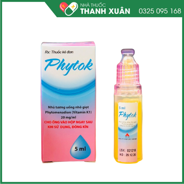 Phytok Vitamin K dạng nhỏ giọt